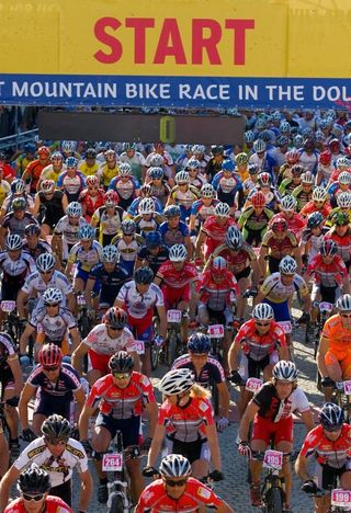 The start of the Südtirol Dolomiti Superbike