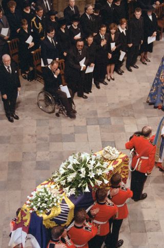 Princess Diana's coffin