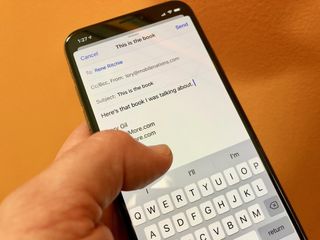 Sending an email on iPhone