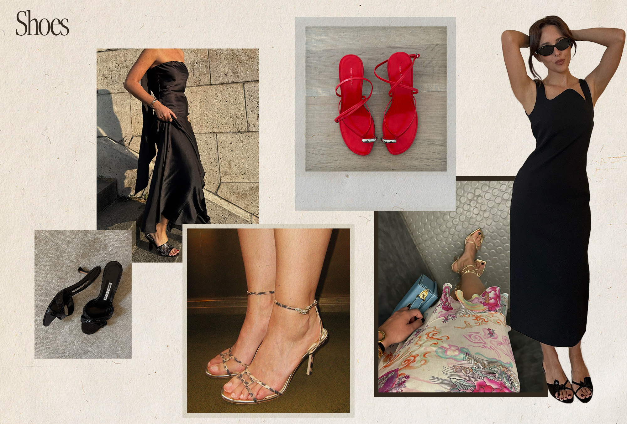 wedding guest style collage