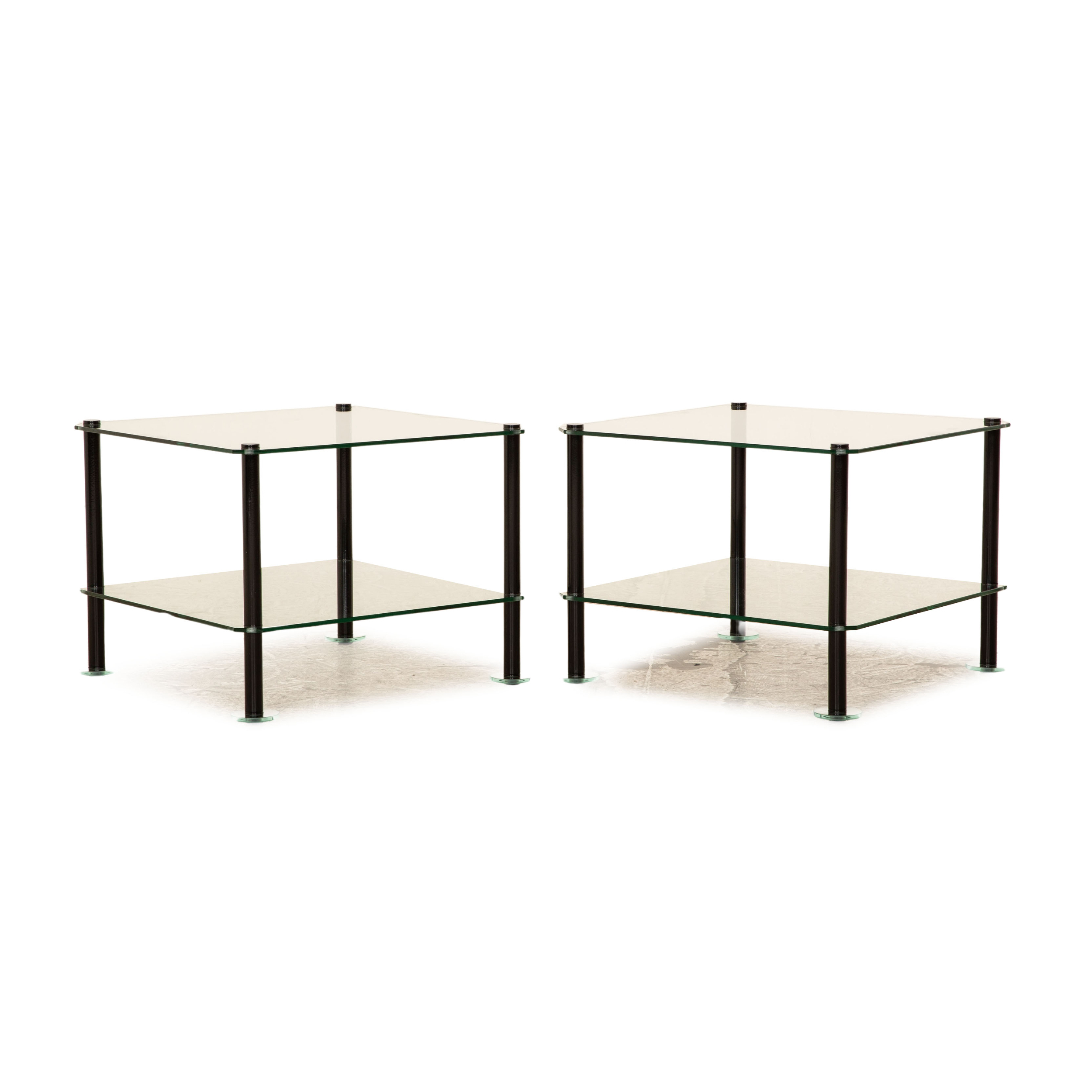 Ligne Roset, conjunto de mesa de vidro vintage