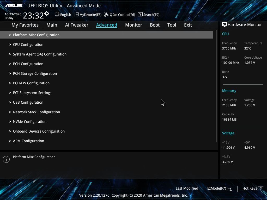 Asus Prime Z490M-Plus BIOS