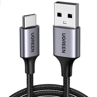 UGreen USB-A to USB-C cable nylon braided render.