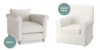 armchair with great deal ideal and white background