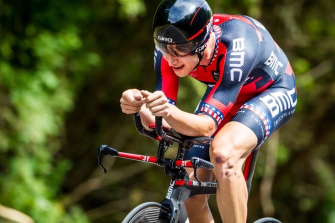 Taylor Phinney (BMC) stays tucked in tight for his winning ride