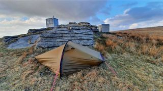 Hilleberg Akto tent pitched at Dartmoor National Park, UK