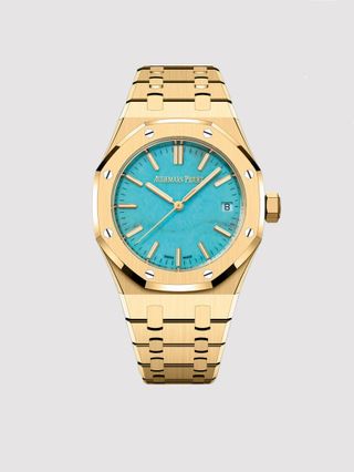 Audemars Piguet gold and blue watch