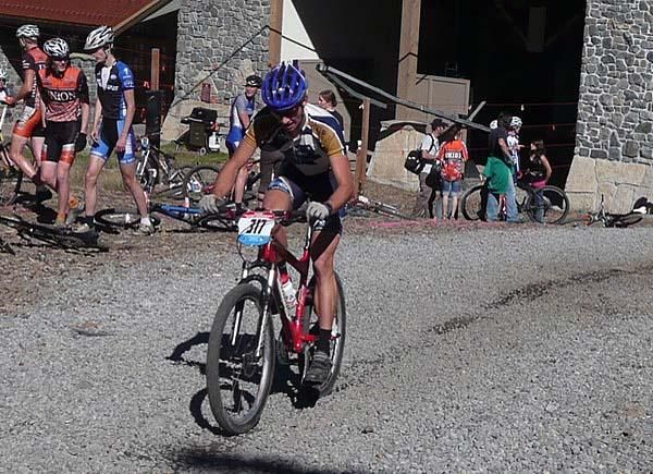Stephen Ettinger (Montana State University-Bozeman) on the climb.