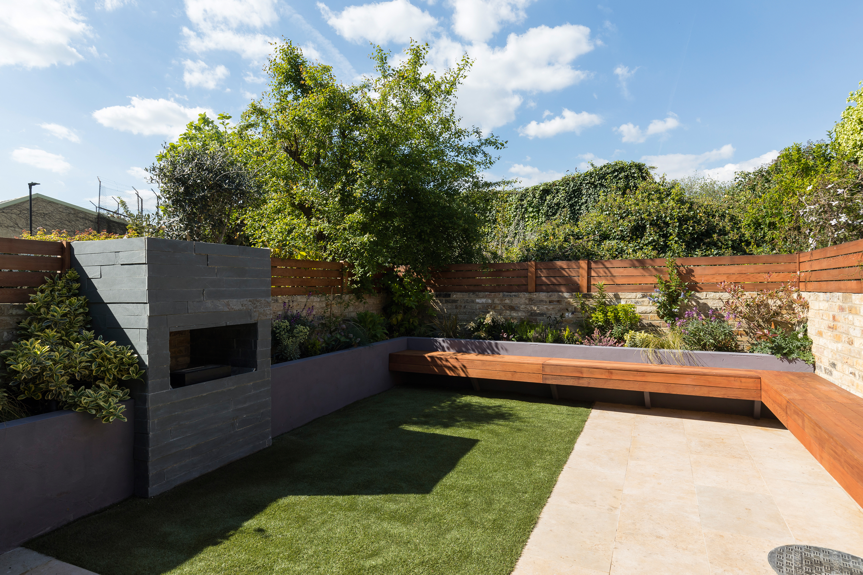 After a major house renovation, Stuart Fyfe and Matt Davey finished it off with a low maintenance garden with a high quality look