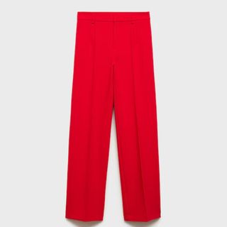 red suit trousers