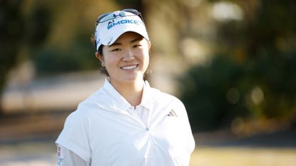 Rose Zhang smiles while competing at The Match