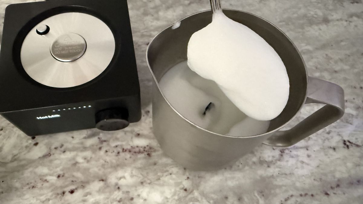 Terra Kaffe Aero hot milk setting