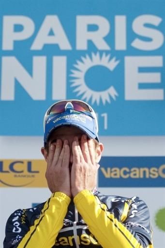 Thomas De Gendt (Vacansoleil) can't believe he's done it!