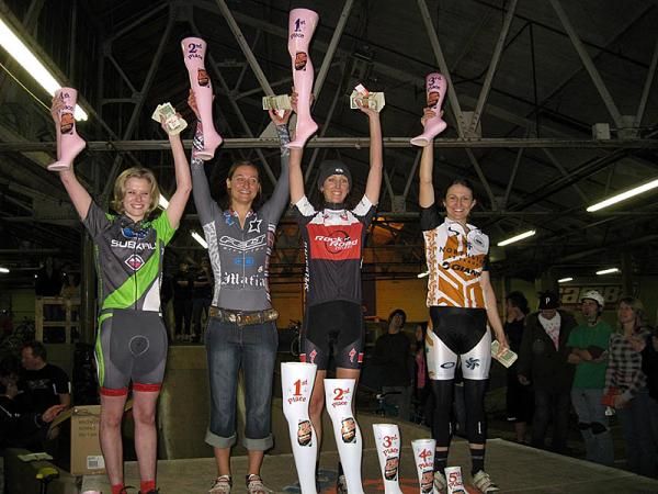Elite women's podium