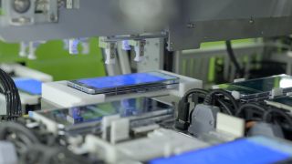 Galaxy Z Fold 5 in the assembly line