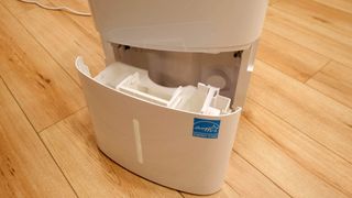 Honeywell 50-Pint Energy Star Portable Dehumidifier in kitchen