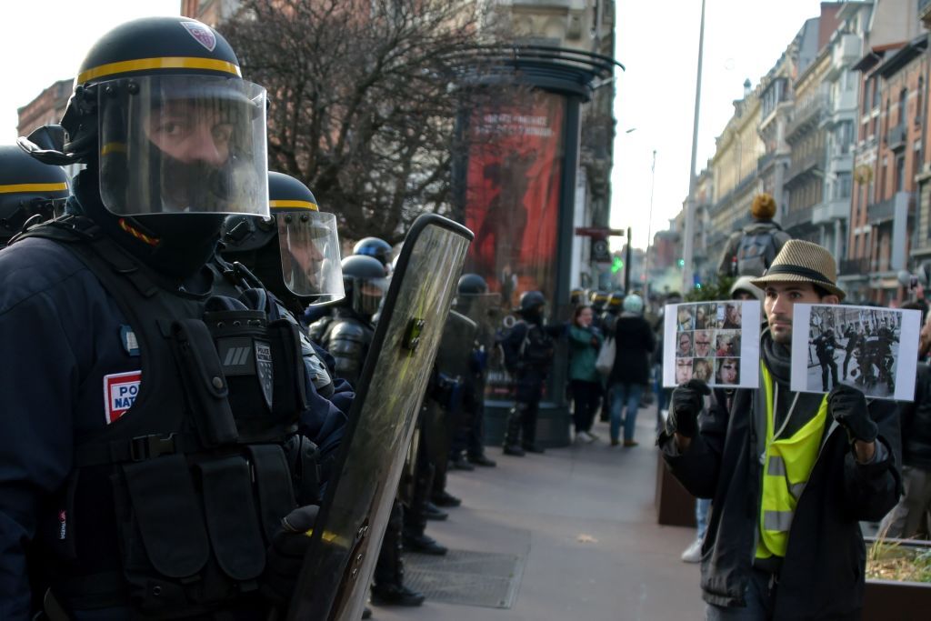 Police and &amp;quot;yellow vest&amp;quot; protesters in France