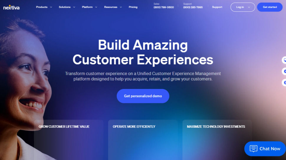 Nextiva website screenshot (June 2025)