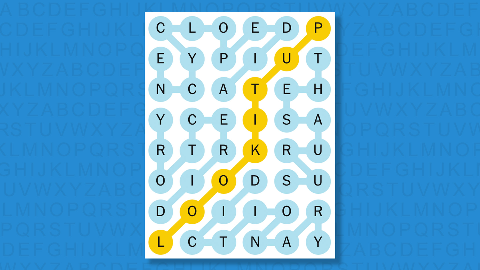 NYT Strands answers for game 723 on a blue background