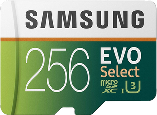 Samsung Evo 256GB U3 MicroSD Memory Card