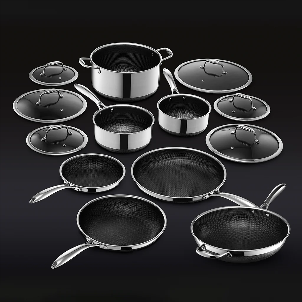 HexClad Hybrid Pots & Pans Set (12-Piece)