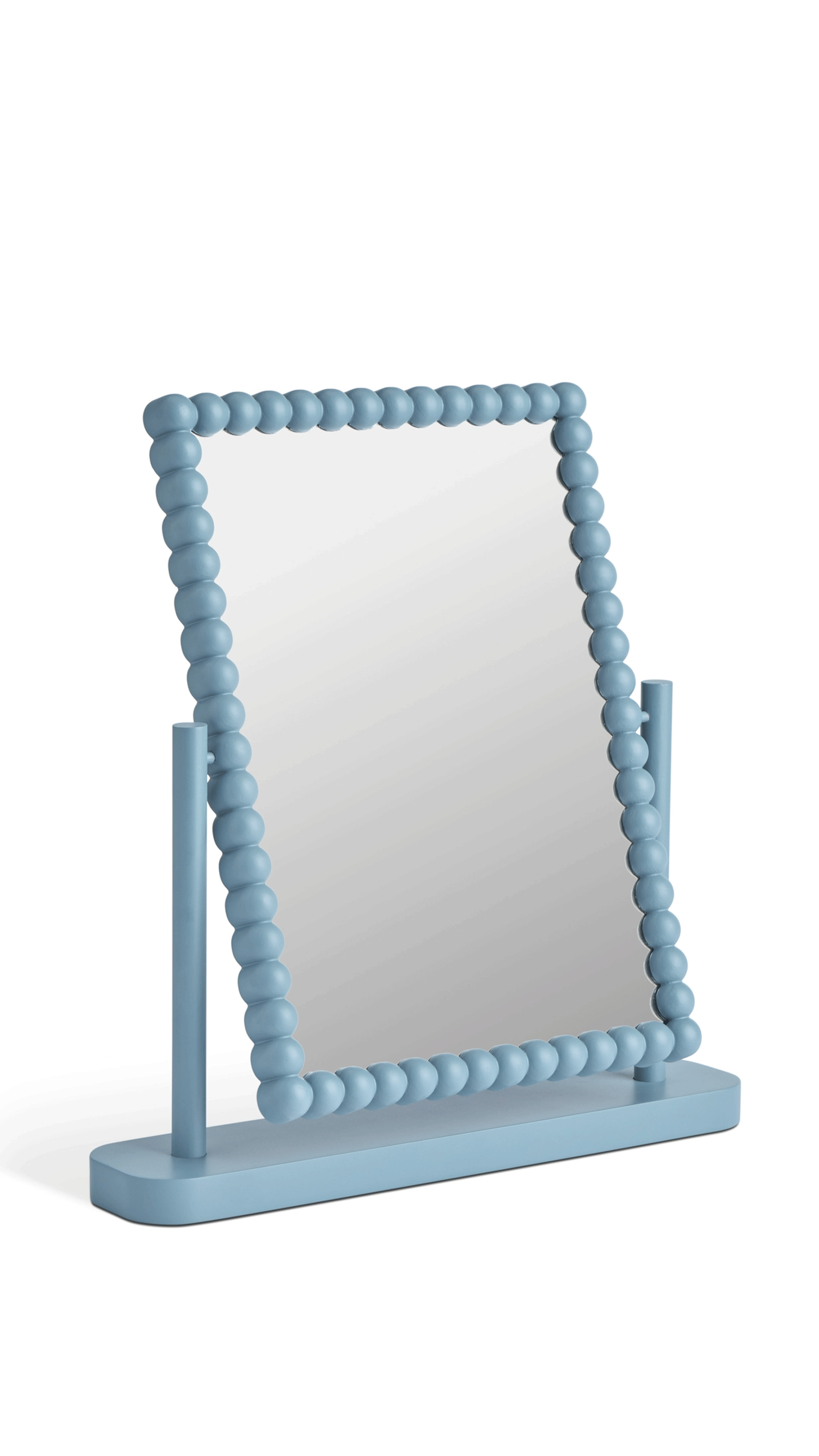 Habitat Blue Bobbin Dressing Table Mirror - 35x33cm