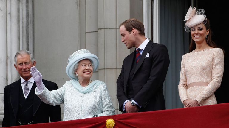 Queen Elizabeth & Prince William
