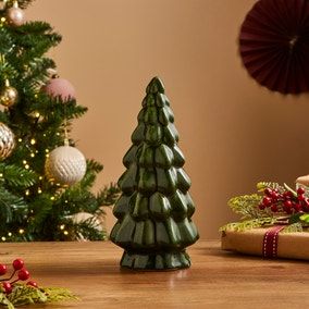 Green Ceramic Tree Ornament