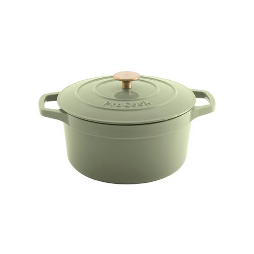 Cast Iron Casserole Dish Sage 