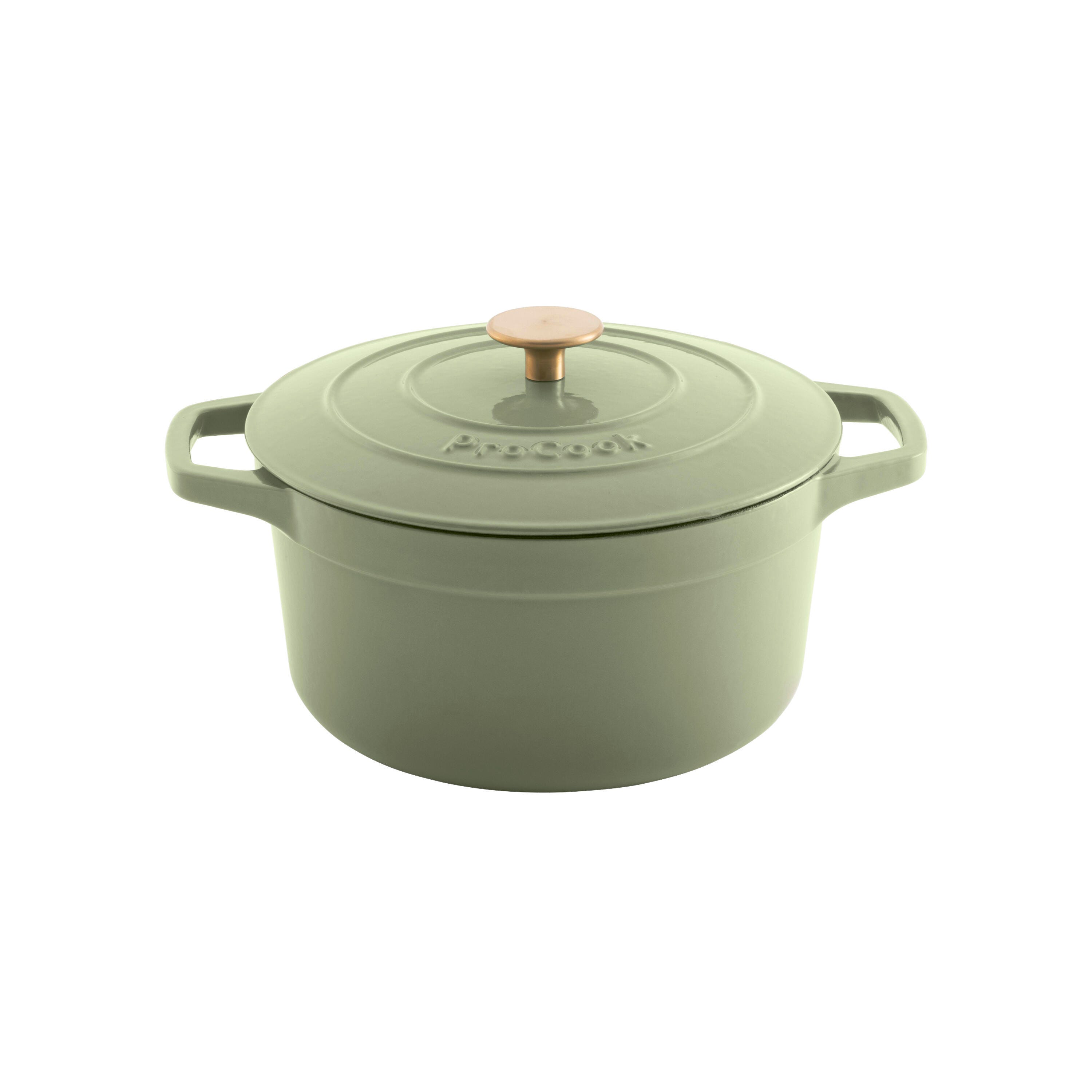 Cast Iron Casserole Dish Sage 