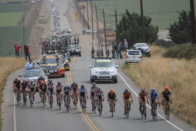 These riders would not being seeing the front of the race again today