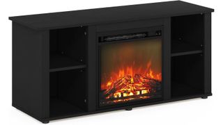 Furinno Jensen Entertainment Center Stand with Fireplace