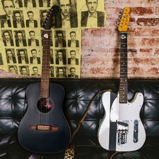 Fender's Joe Strummer Campfire acoustic and Esquire electric guitar