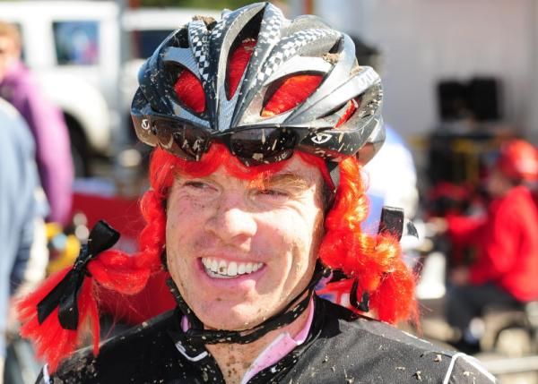 One of the Cat 3 Men had hoped he could slip into the Elite Women's race