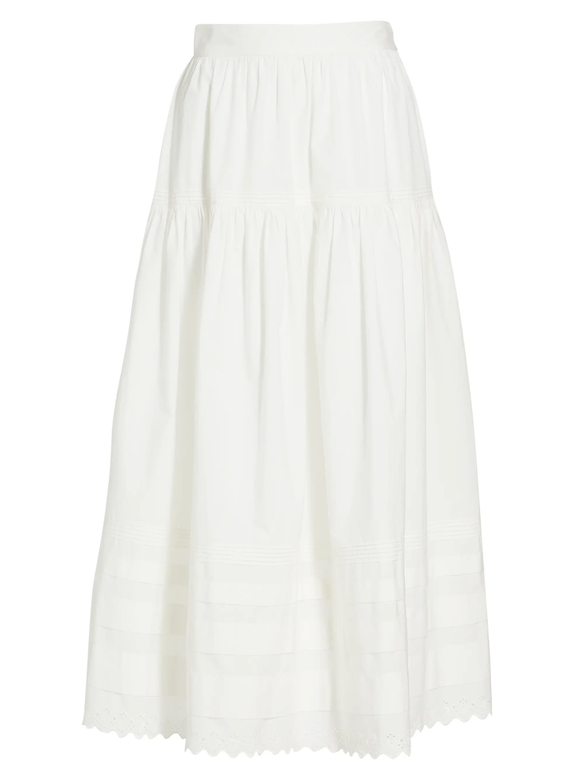 Sebastiane Tiered Cotton Maxi Skirt