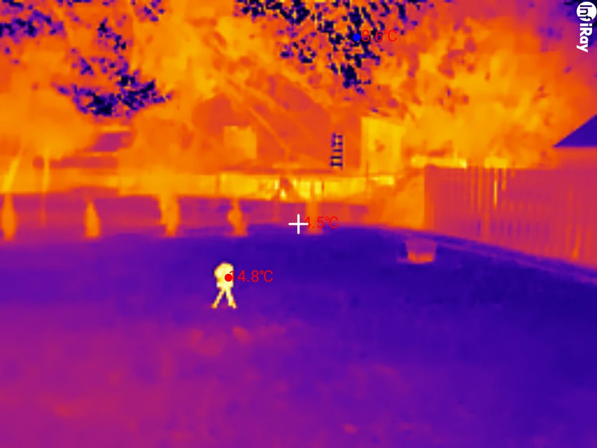 Thermal Master P2 camera sample.