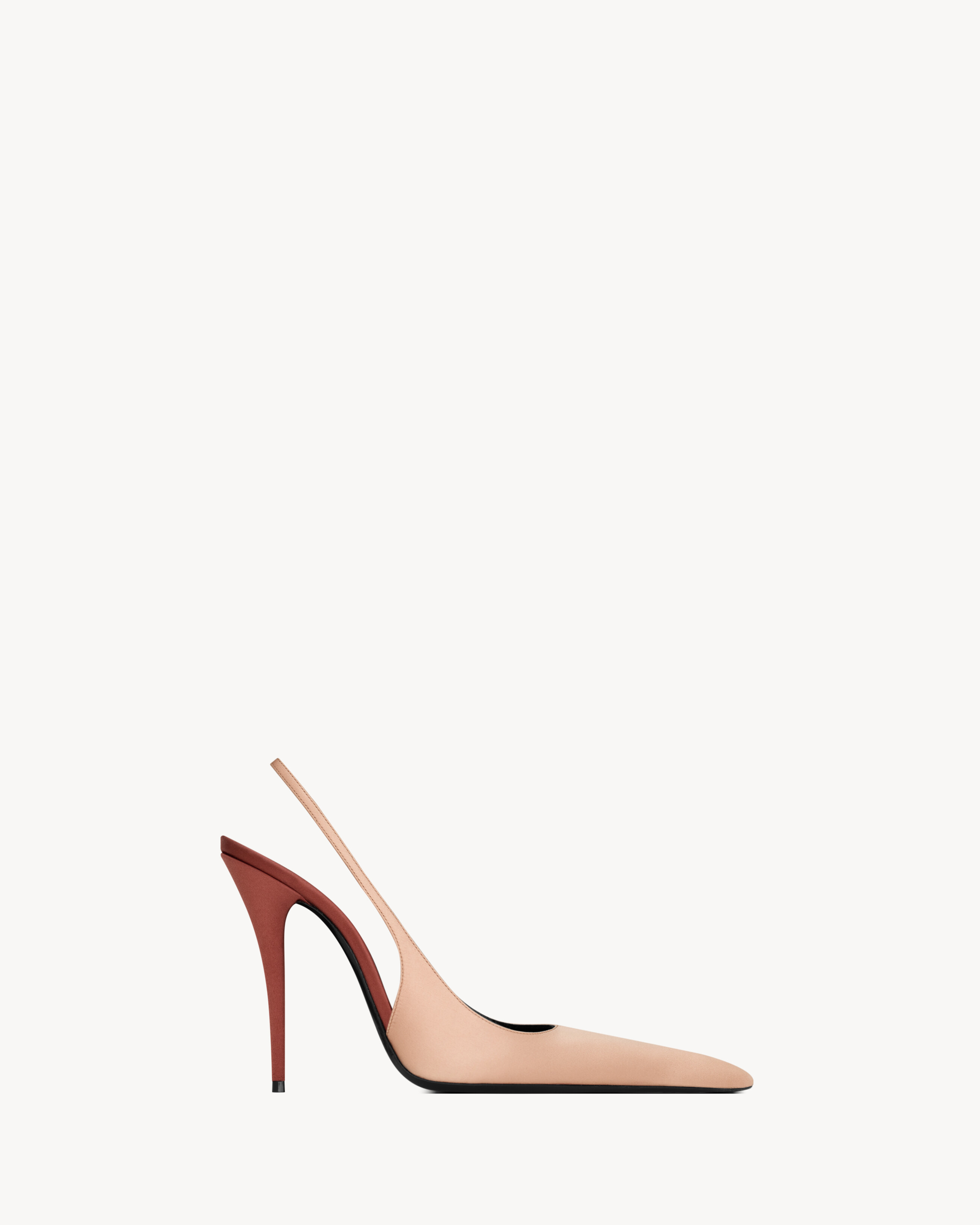Deroche Slingback Pumps in Satin Crepe