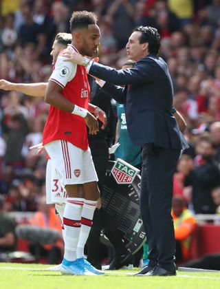 Unai Emery was full of praise for Arsenal captain Pierre-Emerick Aubameyang.