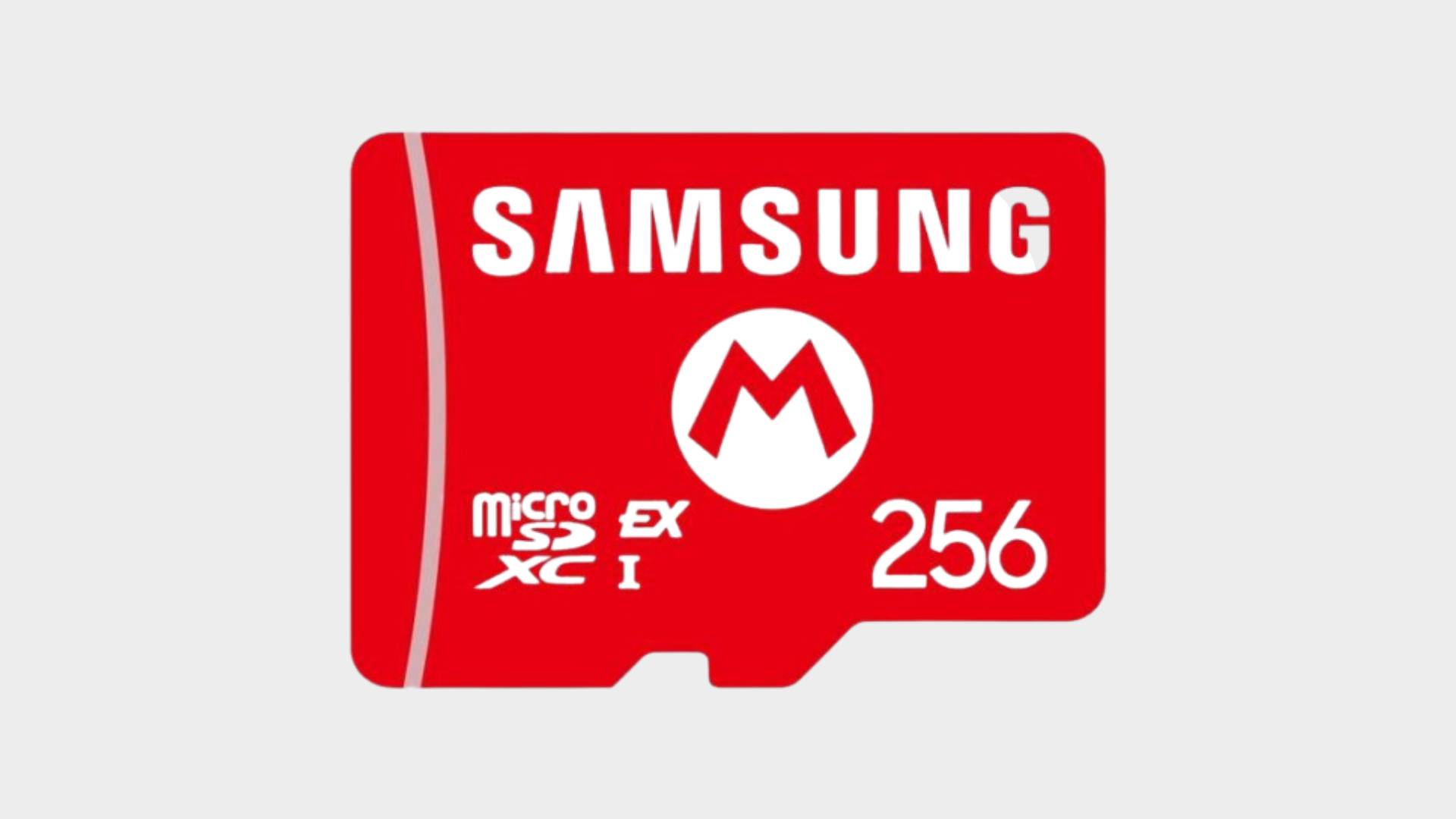 Product image of the official Nintendo Switch 2 Samsung microSD Express Card.
