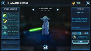 Galaxy of Heroes Yoda