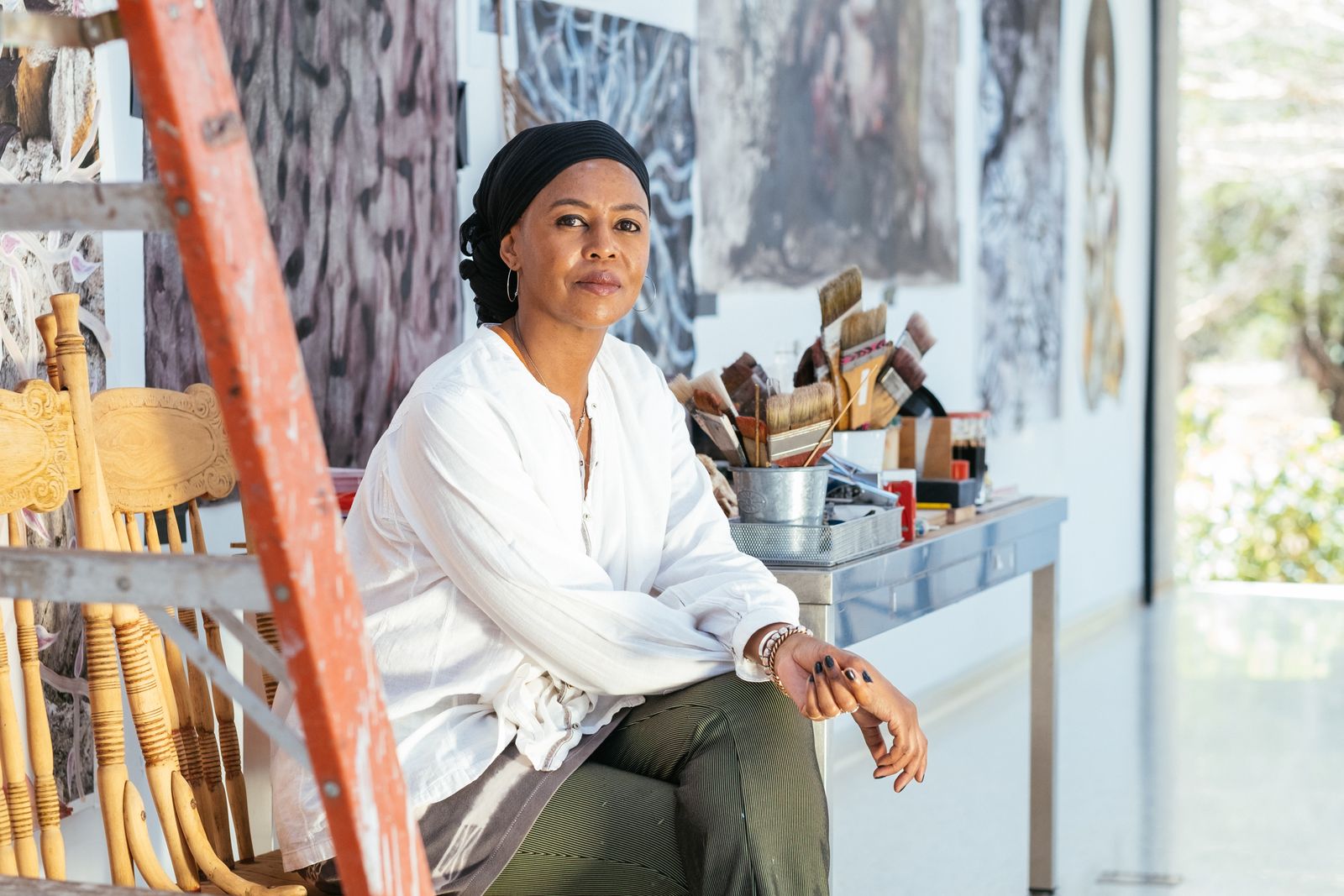 artist in studio