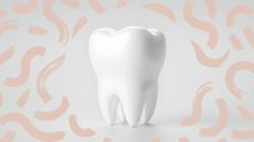 tooth with pattern background