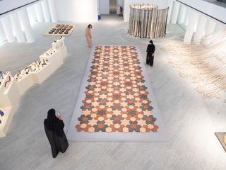 Installation view of Art Here 2022 exhibition at Louvre Abu Dhabi
