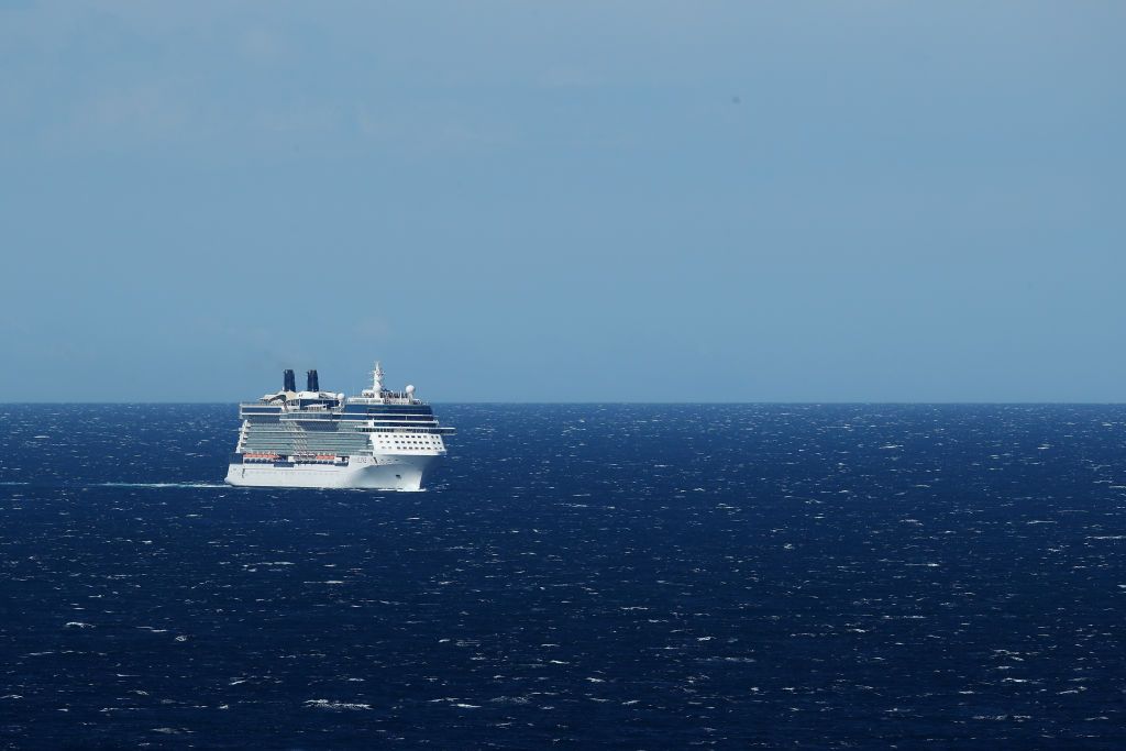 A Celebrity Cruises ship.