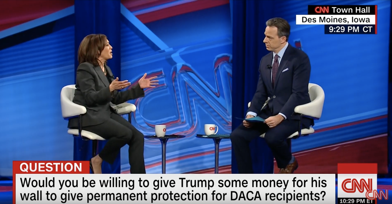 Sen. Kamala Harris and CNN&amp;#039;s Jake Tapper.