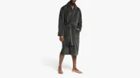 John Lewis & Partners Sheared Fleece Robe, Grey