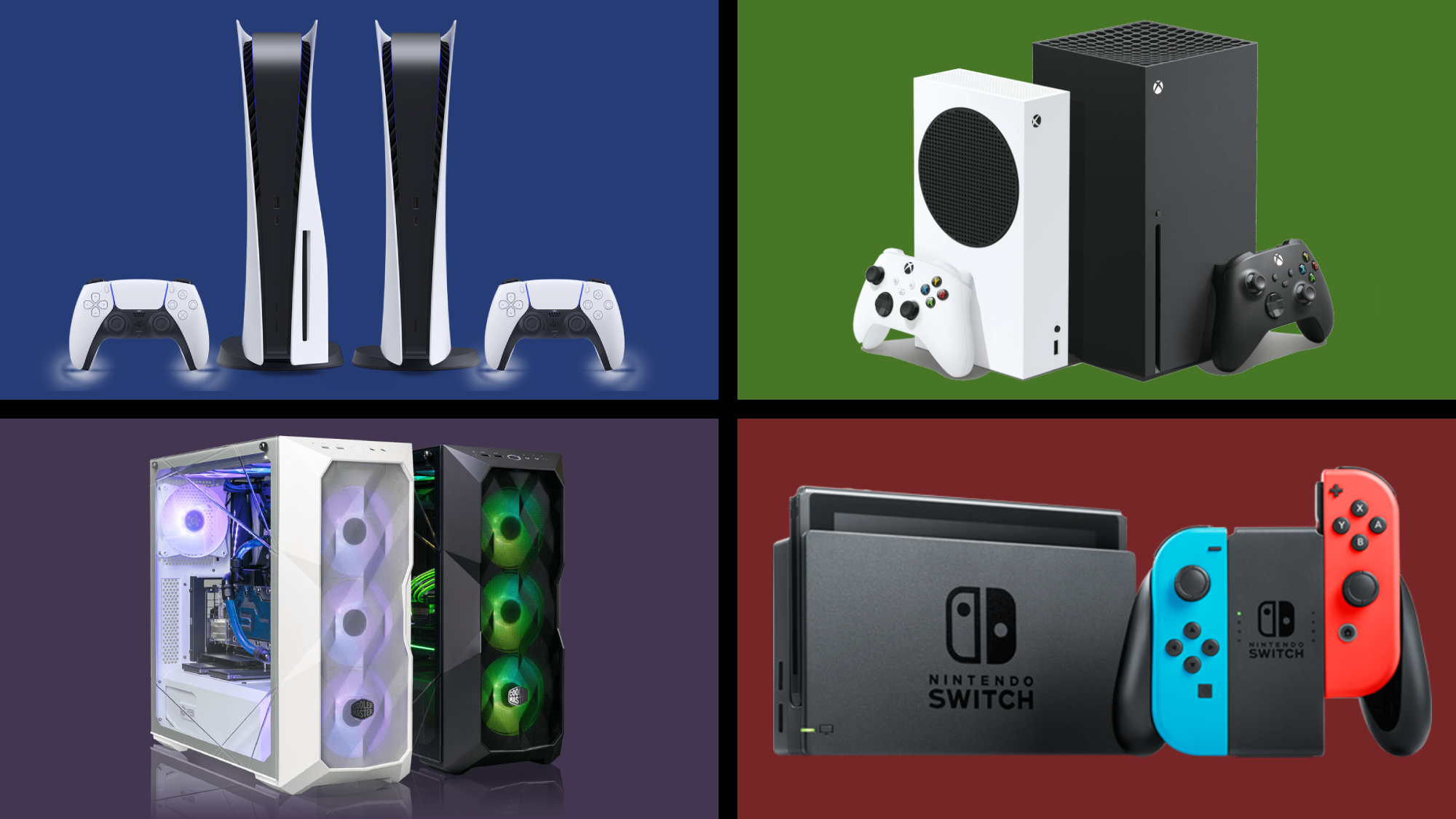 PS5 vs. Nintendo Switch vs. Xbox Series X vs. PC Which gives you