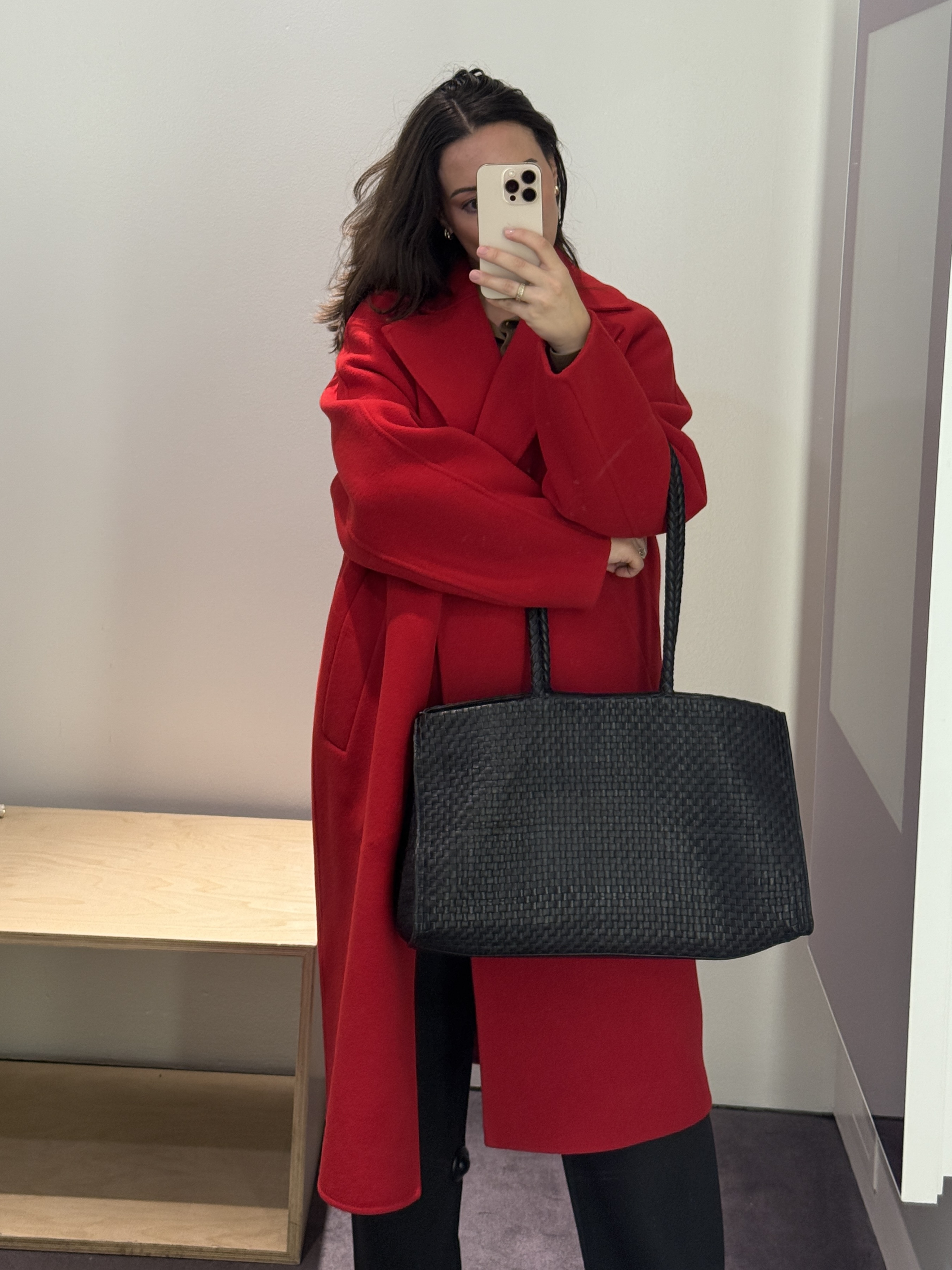 Bella Gerard trying on pieces at Cos