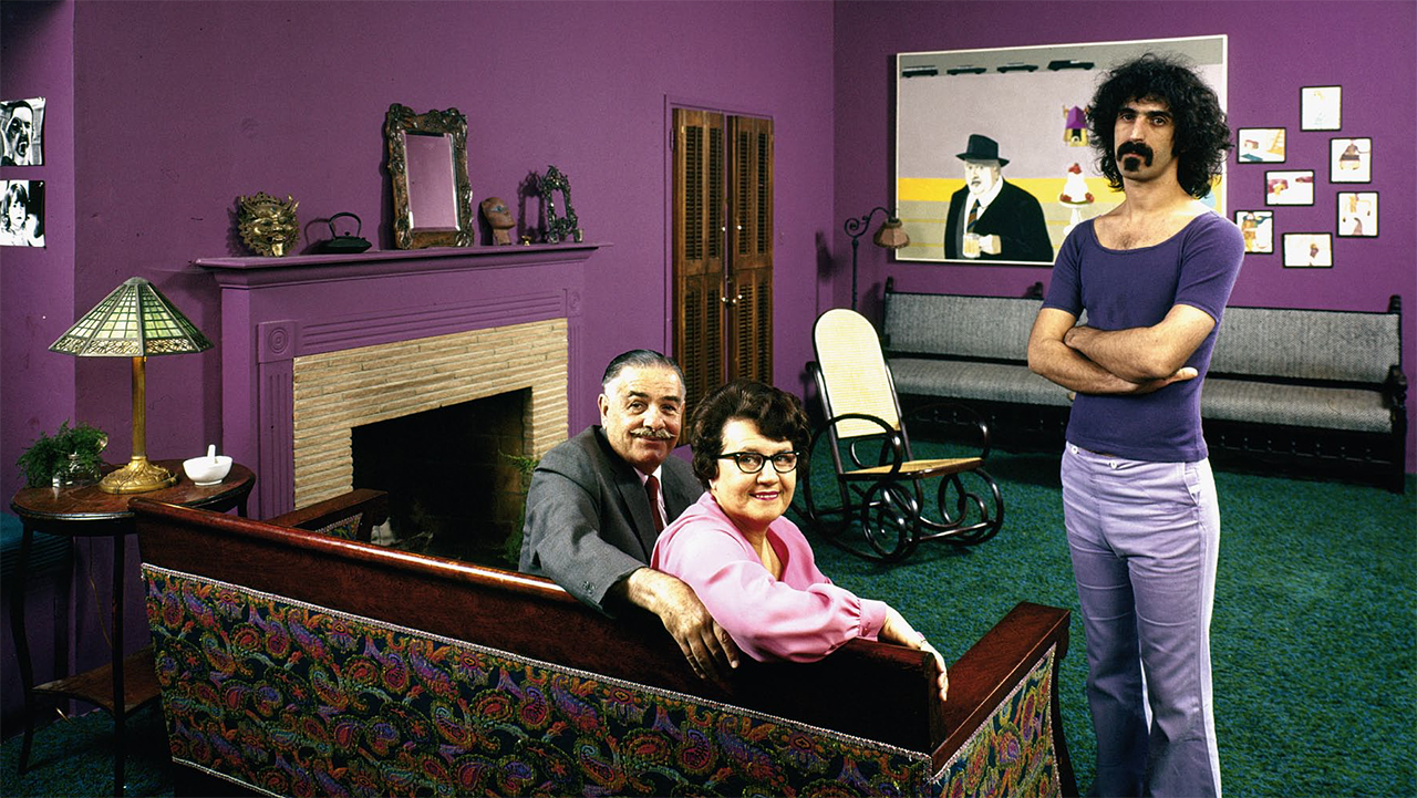 Frank Zappa with his parents in 1970