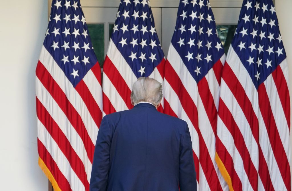 Trump in the Rose Garden